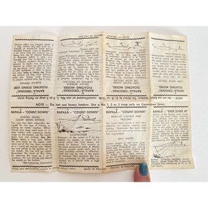 1970s Rapala Lures Box Insert Pamphlet Printed in Finland Vintage